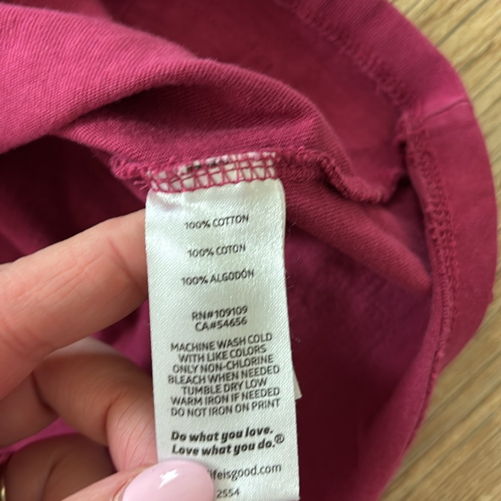Life Is Good Straight Outta Rescue Women's Long Sleeve Pink Size XL - Picture 9 of 9